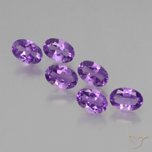 2.54ctw Naturel Violet intense Améthyste, ovale, VS