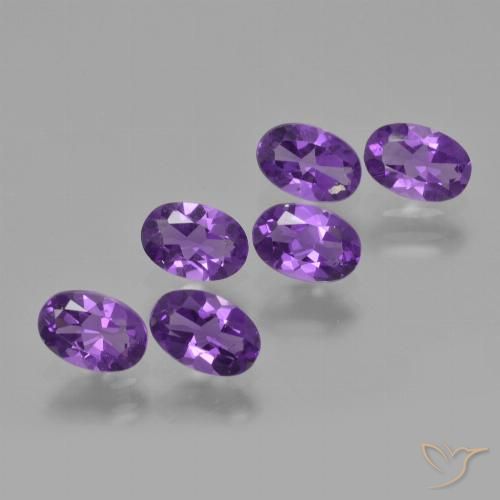 2.48ctw Naturel Violet intense Améthyste, ovale, VVS-VS