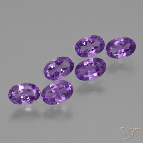2.49ctw Naturel Violet foncé Améthyste, ovale, VVS-VS