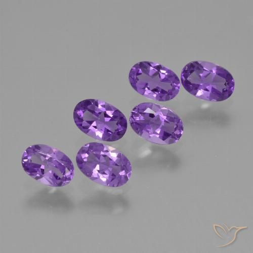 2.60ctw Naturel Violet moyen Améthyste, ovale, VVS-VS