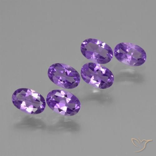 2.48ctw Naturel Violet moyen Améthyste, ovale, VVS-VS