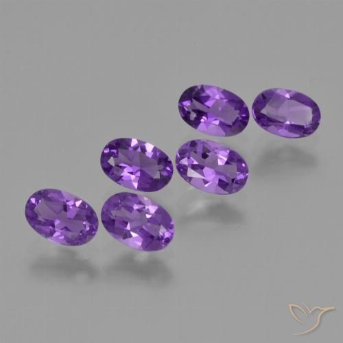 2.43ctw Naturel Violet intense Améthyste, ovale, VVS-VS