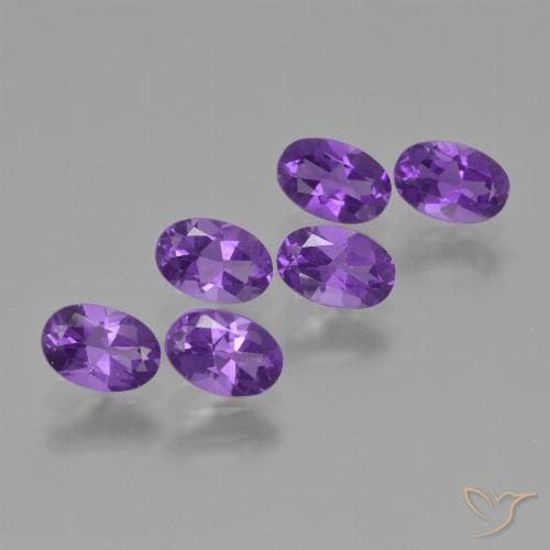 2.53ctw Naturel Violet moyen Améthyste, ovale, VVS-VS