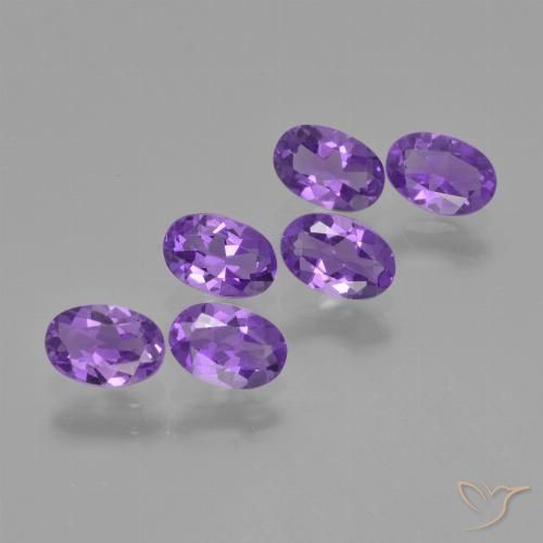 2.49ctw Naturel Violet foncé Améthyste, ovale, VVS-VS