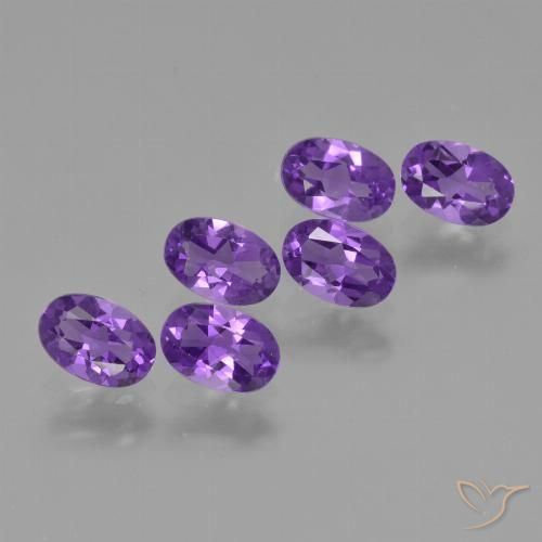 2.53ctw Naturel Violet intense Améthyste, ovale, VVS-VS
