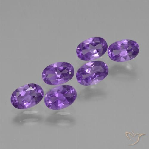 2.64ctw Naturel Violet moyen Améthyste, ovale, VVS-VS