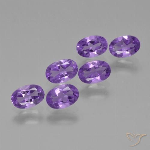 2.49ctw Naturel Violet moyen Améthyste, ovale, VVS-VS