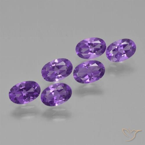 2.46ctw Naturel Violet foncé Améthyste, ovale, VVS-VS