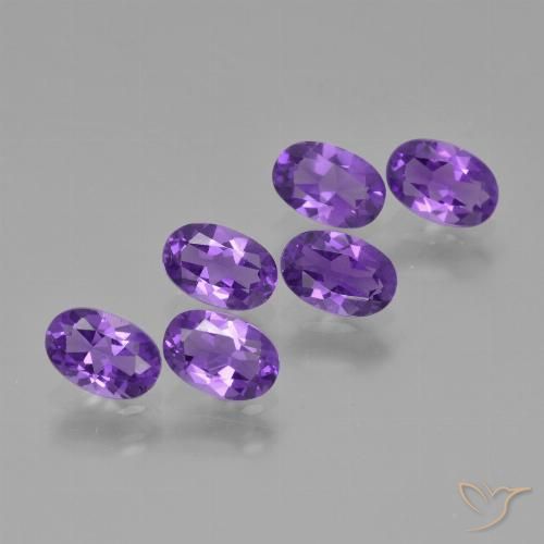 2.41ctw Naturel Violet intense Améthyste, ovale, VVS-VS