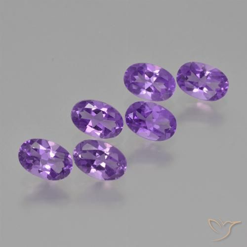 2.50ctw Naturel Violet moyen Améthyste, ovale, VVS-VS