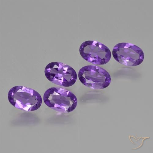 2.29ctw Naturel Violet moyen-foncé Améthyste, ovale, VVS-VS
