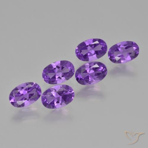 2.51ctw Naturel Violet intense Améthyste, ovale, VVS-VS