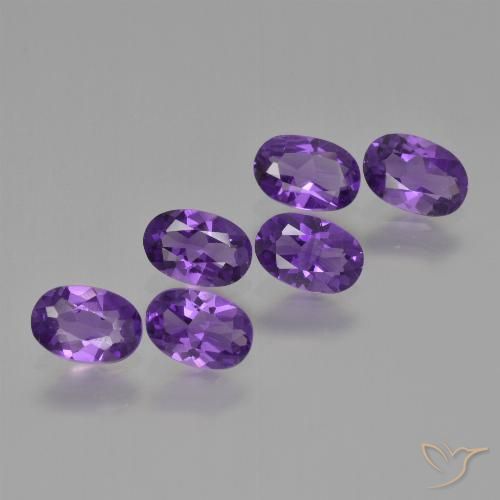 2.29ctw Naturel Violet foncé Améthyste, ovale, VVS-VS