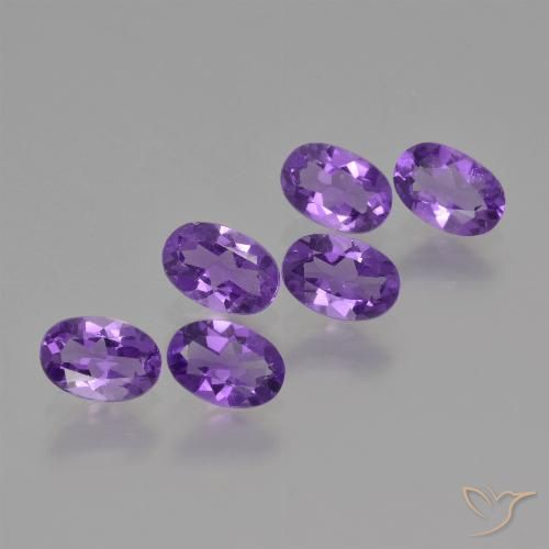 2.43ctw Naturel Violet intense Améthyste, ovale, VVS-VS