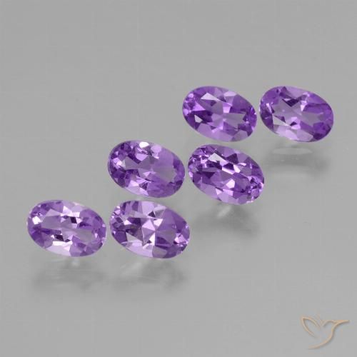 2.56ctw Naturel Violet vif Améthyste, ovale, VVS-VS