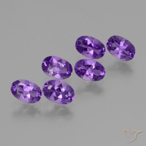 2.58ctw Naturel Violet vif Améthyste, ovale, VVS-VS