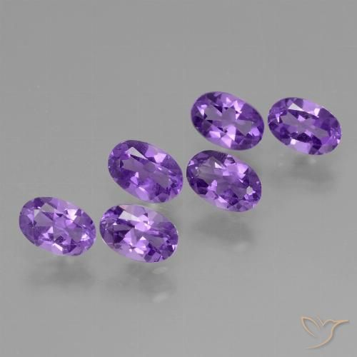 2.52ctw Naturel Violet moyen Améthyste, ovale, VVS-VS