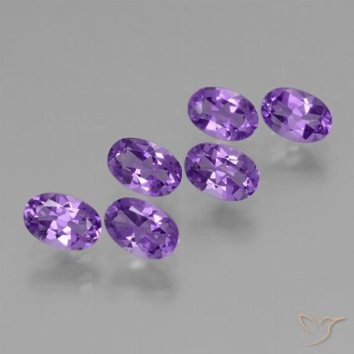 2.59ctw Naturel Violet vif Améthyste, ovale, VVS-VS