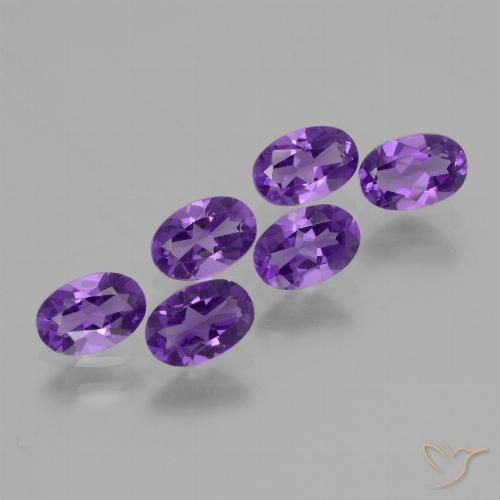 2.56ctw Naturel Violet moyen Améthyste, ovale, VVS-VS