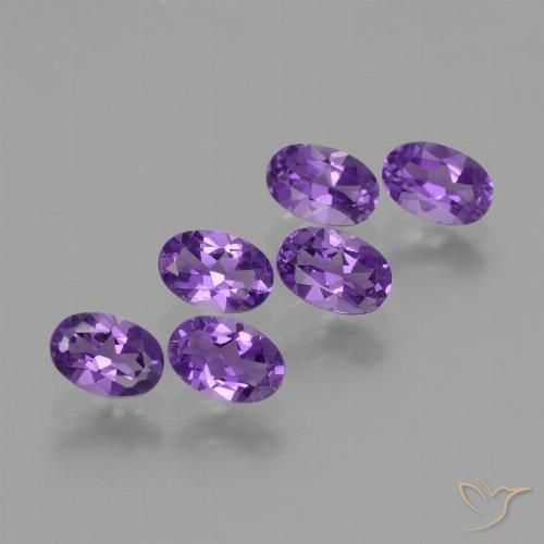 2.47ctw Naturel Violet foncé Améthyste, ovale, VVS-VS