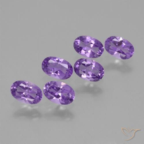 2.39ctw Naturel Violet vif Améthyste, ovale, VVS-VS
