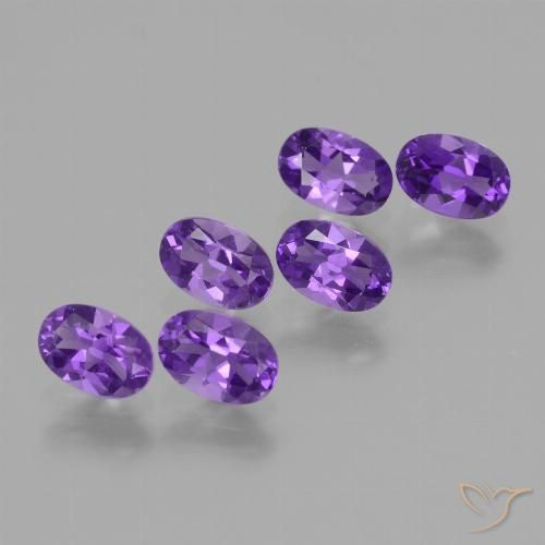 2.73ctw Naturel Violet intense Améthyste, ovale, VVS-VS
