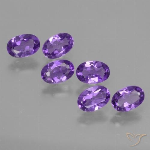 2.40ctw Naturel Violet foncé Améthyste, ovale, VVS-VS