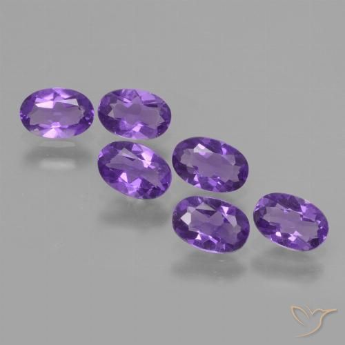 2.27ctw Naturel Violet intense Améthyste, ovale, VVS-VS