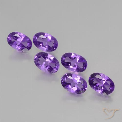 2.42ctw Naturel Violet moyen Améthyste, ovale, VVS-VS