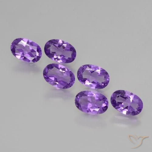 2.45ctw Naturel Violet foncé Améthyste, ovale, VVS-VS