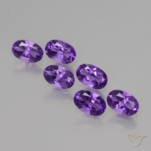 2.50ctw Naturel Violet foncé Améthyste, ovale, VVS-VS