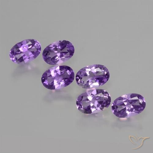 2.57ctw Naturel Violet moyen Améthyste, ovale, VVS-VS