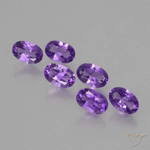 2.48ctw Naturel Violet vif Améthyste, ovale, VS