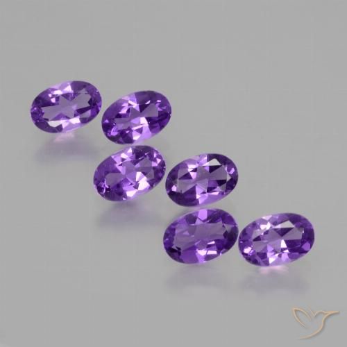 2.34ctw Naturel Violet intense Améthyste, ovale, VVS-VS
