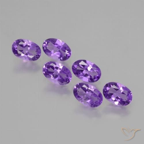 2.33ctw Naturel Violet vif Améthyste, ovale, VVS-VS