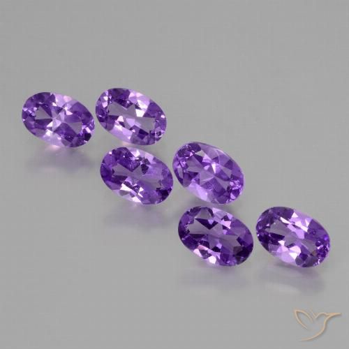 2.50ctw Naturel Violet moyen Améthyste, ovale, VVS-VS