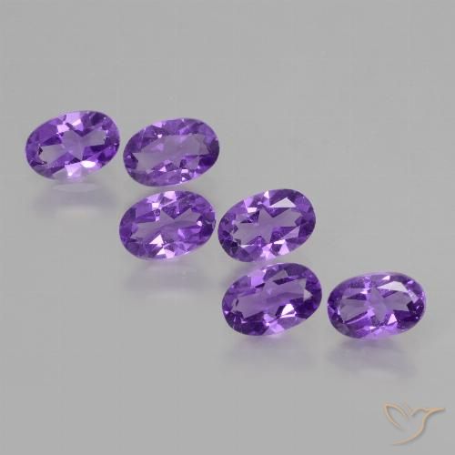 2.38ctw Naturel Violet moyen Améthyste, ovale, VVS-VS