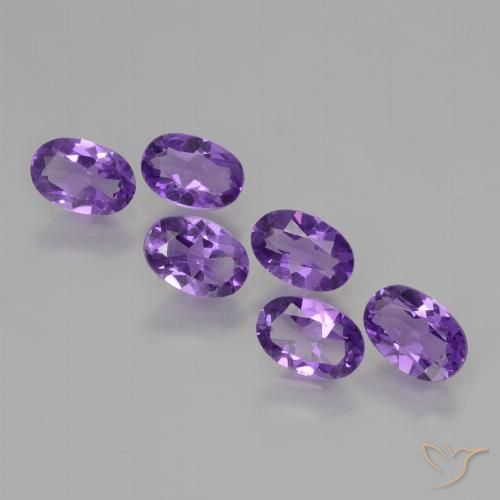 2.35ctw Naturel Violet vif Améthyste, ovale, VVS-VS