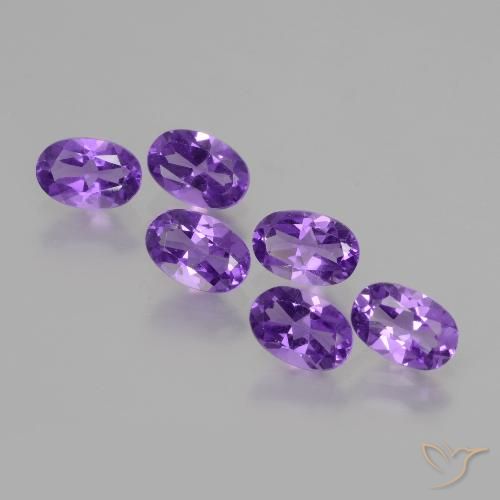 2.46ctw Naturel Violet foncé Améthyste, ovale, VVS-VS