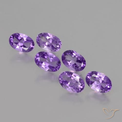 2.42ctw Naturel Violet moyen Améthyste, ovale, VVS-VS