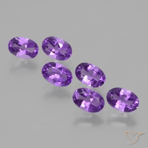 2.55ctw Naturel Violet intense Améthyste, ovale, VVS-VS