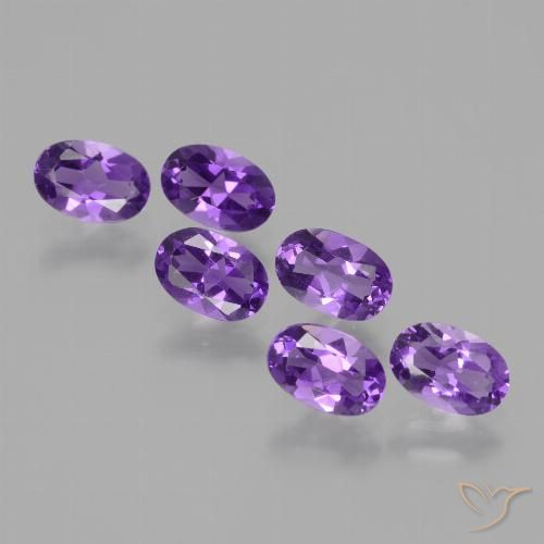 2.55ctw Naturel Violet moyen Améthyste, ovale, VVS-VS