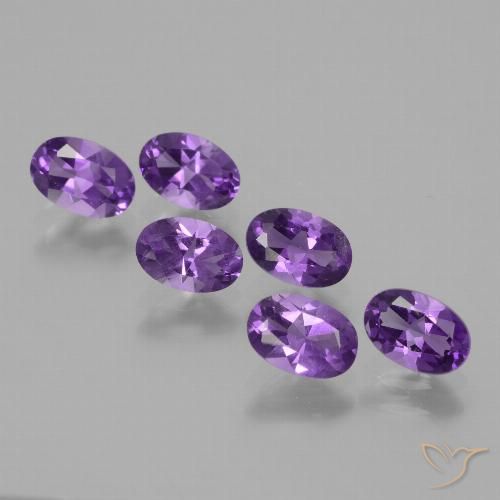 2.51ctw Naturel Violet moyen Améthyste, ovale, VVS-VS