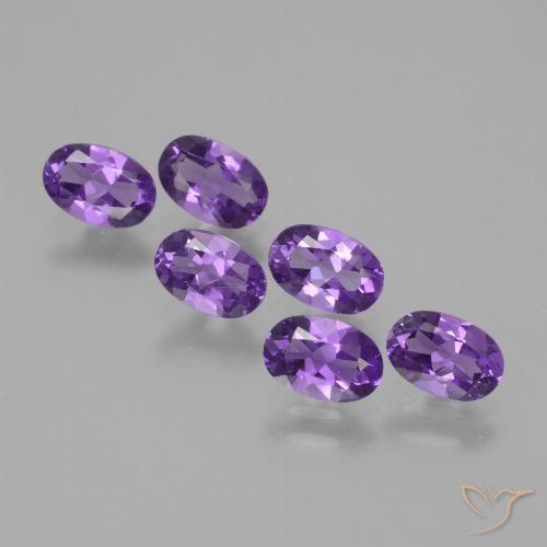 2.45ctw Naturel Violet foncé Améthyste, ovale, VVS-VS