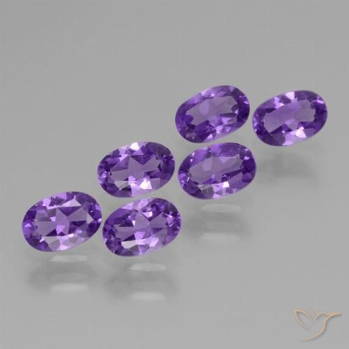 2.55ctw Naturel Violet moyen Améthyste, ovale, VVS-VS