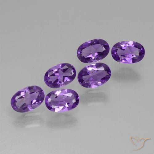 2.42ctw Naturel Violet moyen Améthyste, ovale, VVS-VS