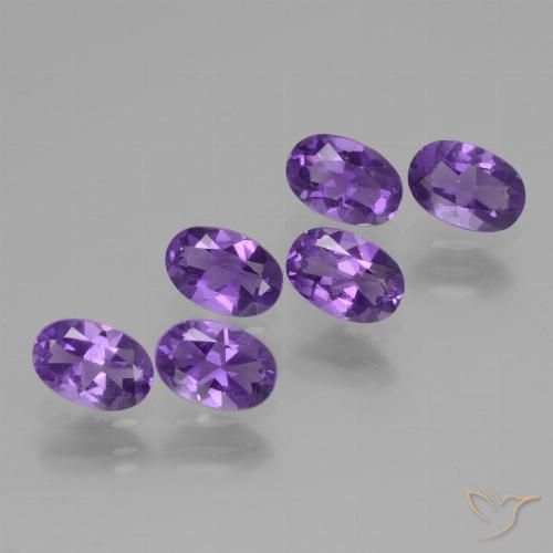 2.60ctw Naturel Violet moyen Améthyste, ovale, VVS-VS