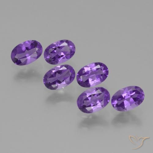 2.50ctw Naturel Violet moyen Améthyste, ovale, VVS-VS