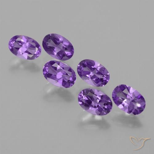 2.55ctw Naturel Violet moyen Améthyste, ovale, VVS-VS