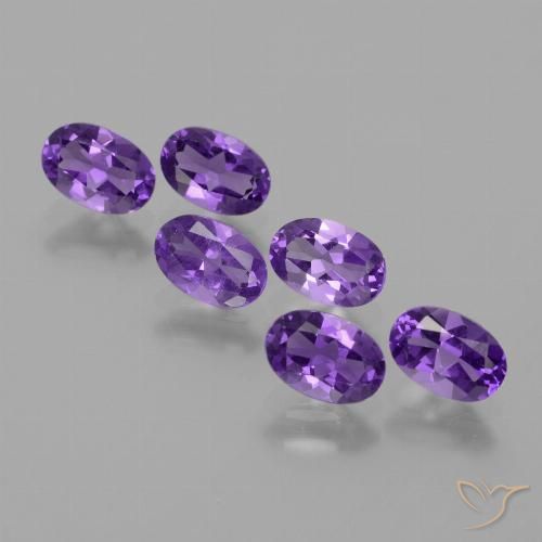 Achetez naturel 2,43ct violet moyen améthyste gems, coupe ovale, en provenance brésil chez gemselect. en stock, livraison internationale!